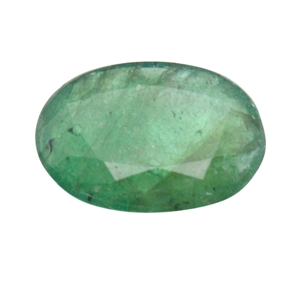 3.8 Carat 4.2 Ratti Certified Natural Zambian Emerald (Panna) Oval Shape Fine Quality Loose Gemstone at Wholesale Rates (Rs 850/carat)