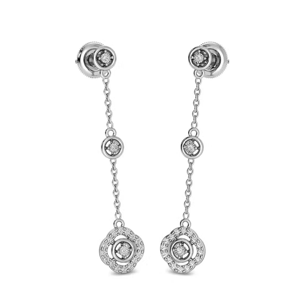 925 Sterling Silver Women's Modern Dangle Earrings Bulk Rate 150/Gram Design-18