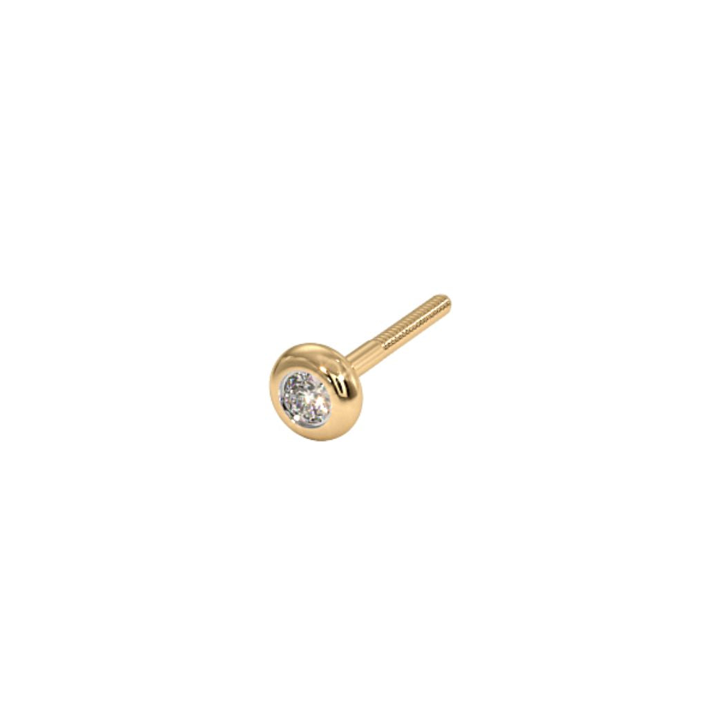 18k Gold Plated 925 Sterling Silver Men's Earrings Bulk Rate 160/Gram Design-26