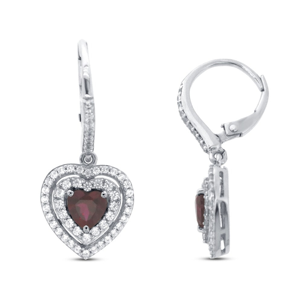 925 Sterling Silver Womens Gemstone Drop Earrings Bulk Rate 150/Gram Design-12