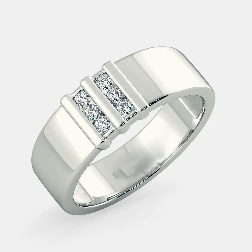 Men's 925 Silver Band Ring at Bulk Rate Rs 150/Gram Design 6