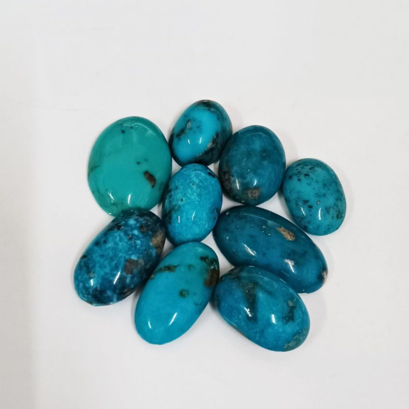 Natural Irani Turquoise Oval Shape Fine Quality Loose Gemstone at Wholesale Rates (Rs 50/Carat)