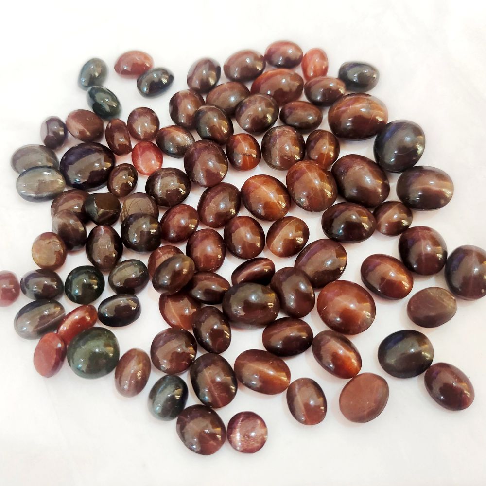 Natural Sulemani Cats Eye Cabochon Oval Shape Fine Quality Loose Gemstone at Wholesale Rates (Rs 25/Carat)