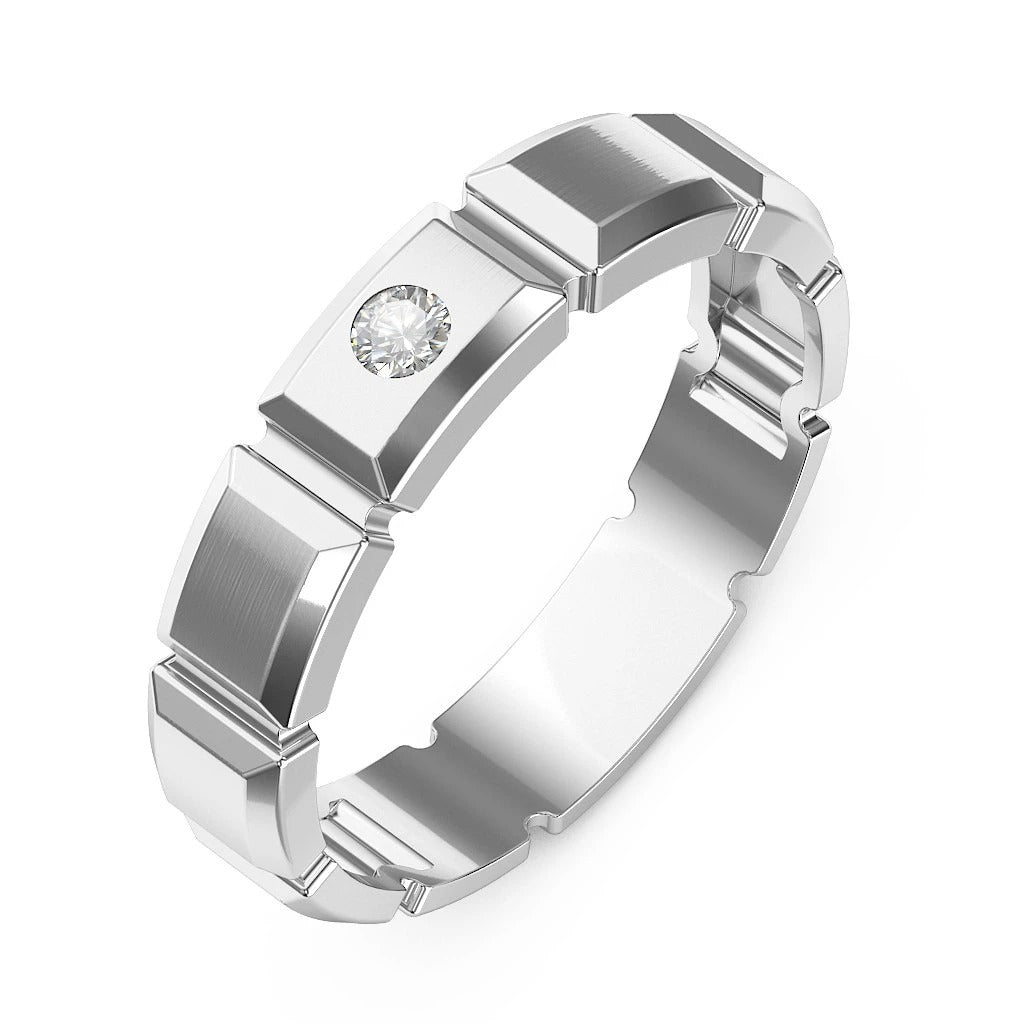 Men's 925 Silver Band Ring at Bulk Rate Rs 150/Gram Design 24