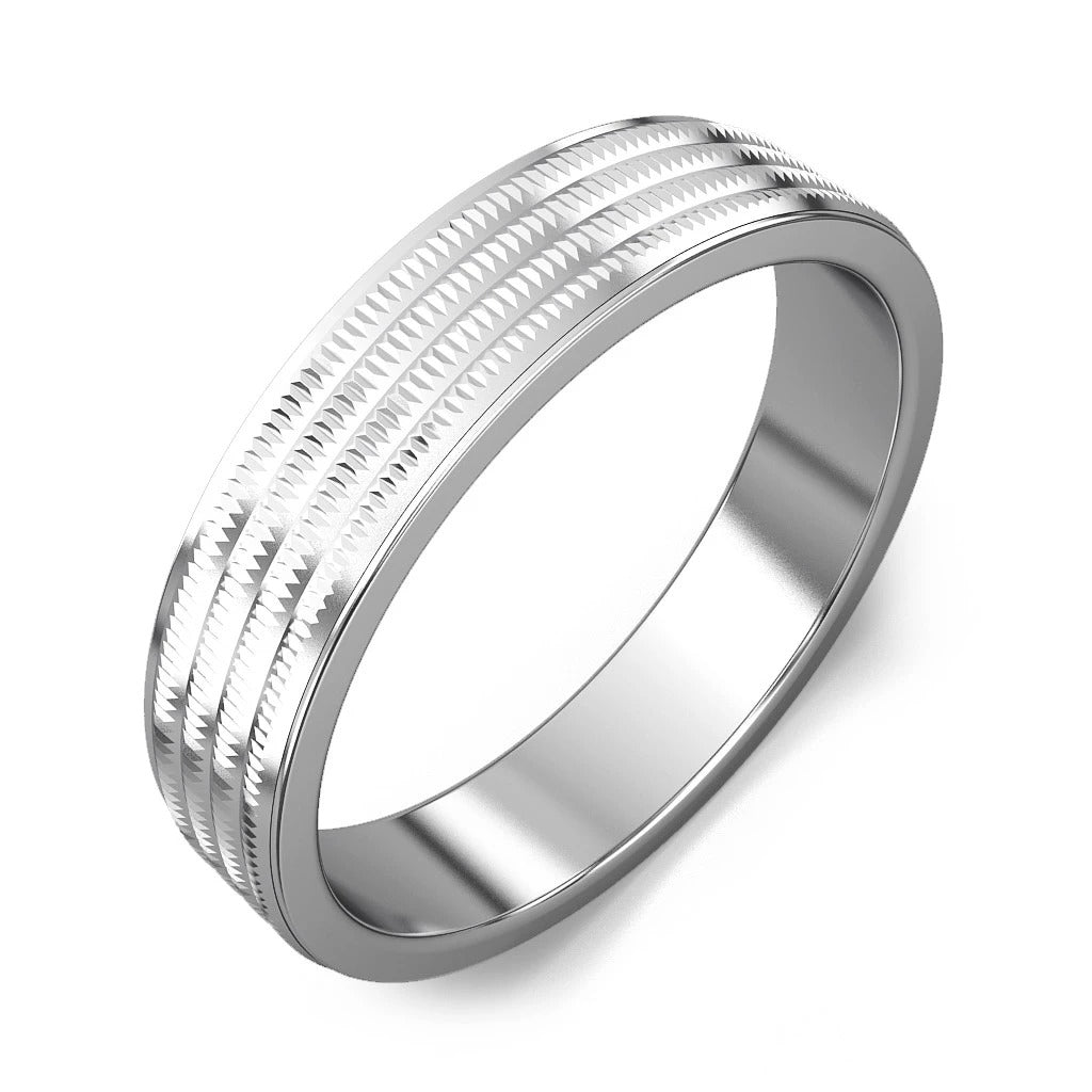Men's 925 Silver Band Ring at Bulk Rate Rs 150/Gram Design 21