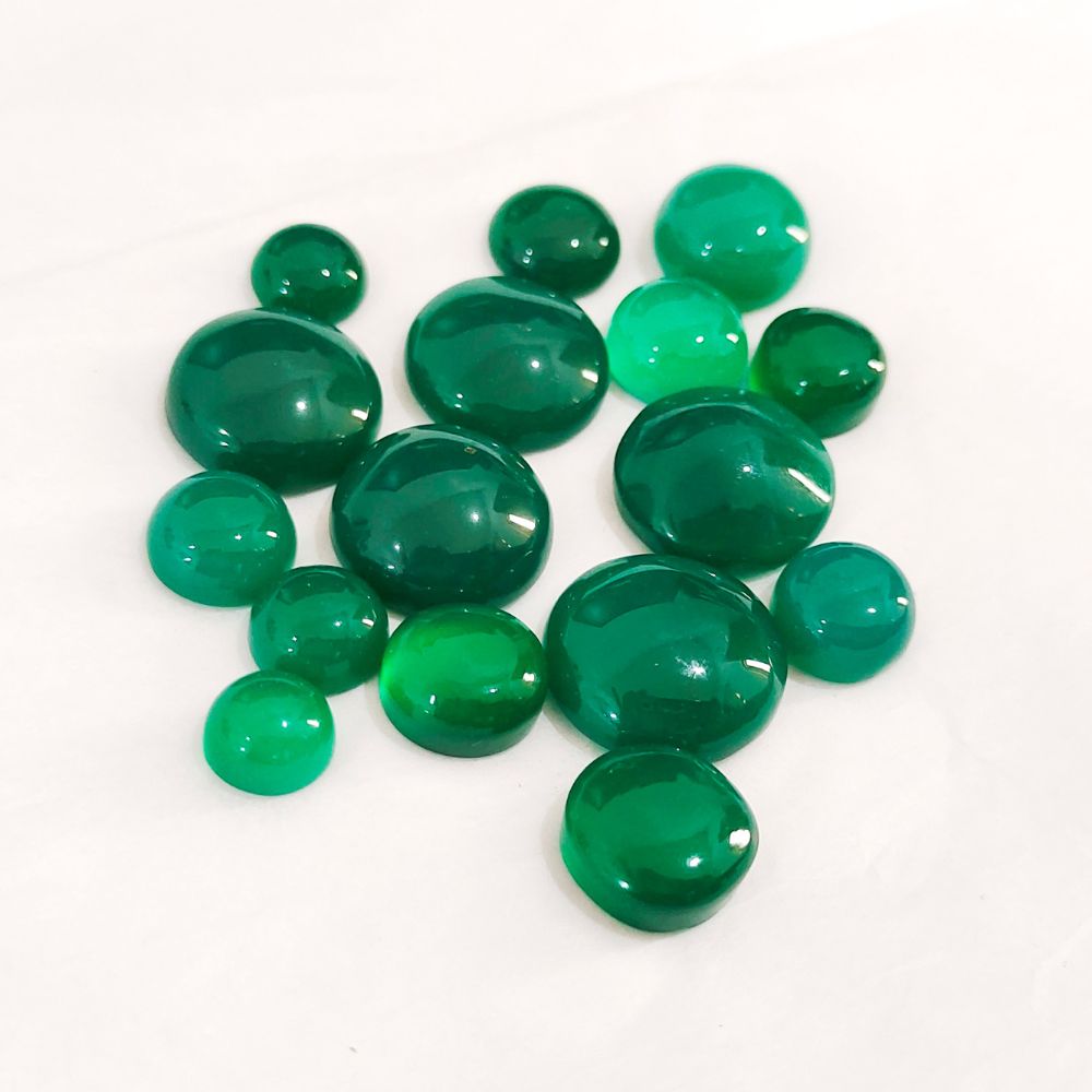 Buy Real Green Onyx at Wholesale Rates (Rs 20/Carat) Cabochon