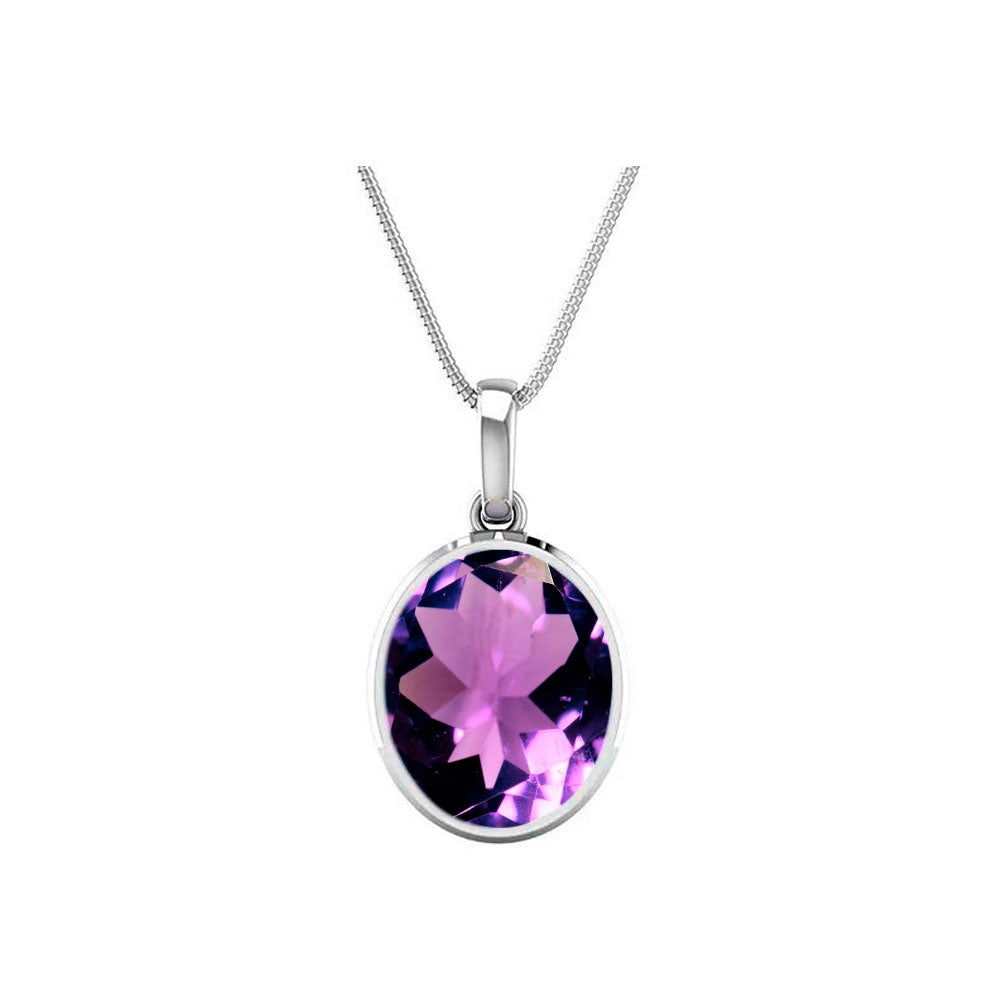 Buy Astroghar Natural Amethyst Crystal Drop Shaped Pendant For Men And  Women Online In India At Discounted Prices