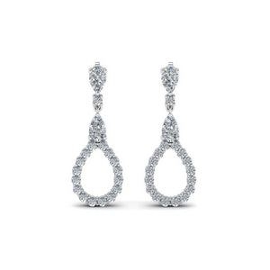 925 Sterling Silver Womens Fas Drop Earrings Bulk Rate 150/Gram Design-5