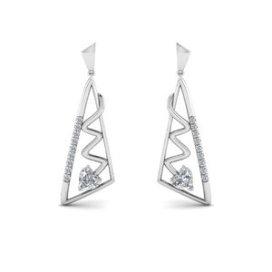 925 Sterling Silver Womens Fas Drop Earrings Bulk Rate 150/Gram Design-9
