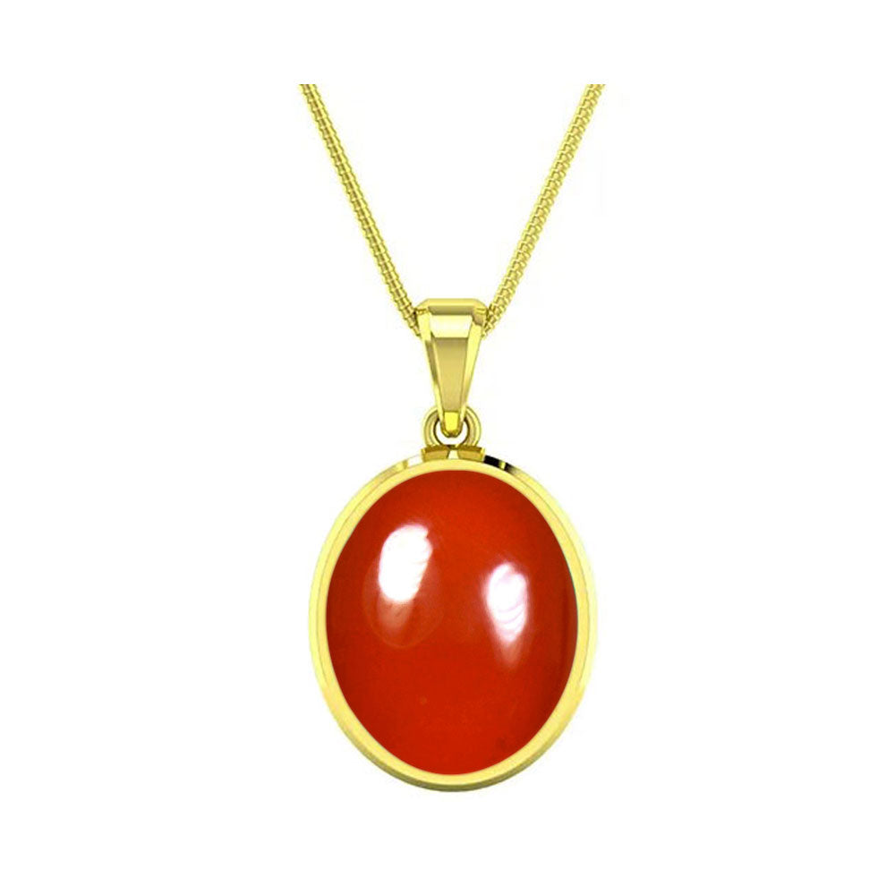 Choose Your Natural Red Onyx Gemstone Gold Plated Pendant Oval Shape 2.25 To 9.25 Ratti Astrological Handcrafted Jewelry Gift for Women Men Chakra Healing Locket