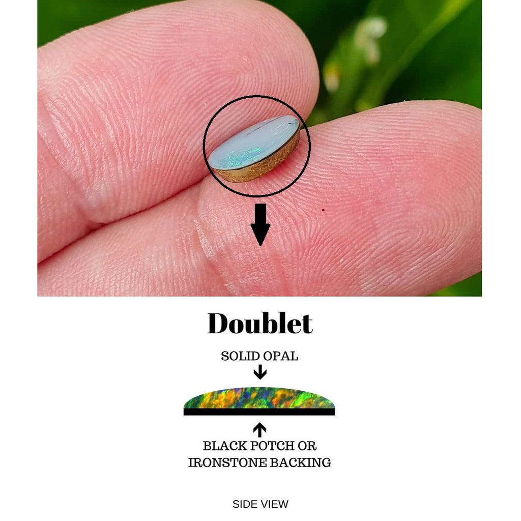 Natural Certified Doublate Opal Upal Ratti Ratti Gemstone Tula Rashi Ratan Astrology October Birthstone at Wholesale Rates (Rs 150/Carat)