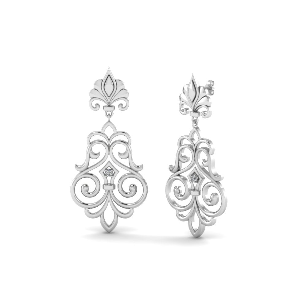 925 Sterling Silver Womens Fas Drop Earrings Bulk Rate 150/Gram Design-36
