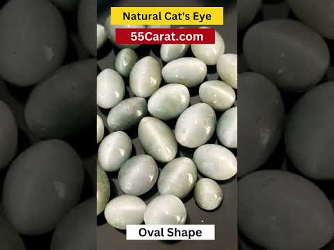 Natural Green Cats Eye Cabochon Oval Shape Fine Quality Loose Gemstone at Wholesale Rates (Rs 40/Carat)