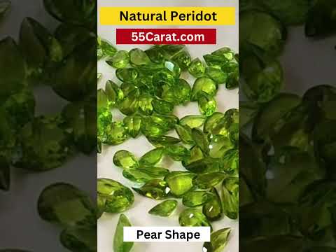 Natural Peridot Faceted Pear Shape Fine Quality Loose Gemstone at Wholesale Rates (Rs 400/Carat)