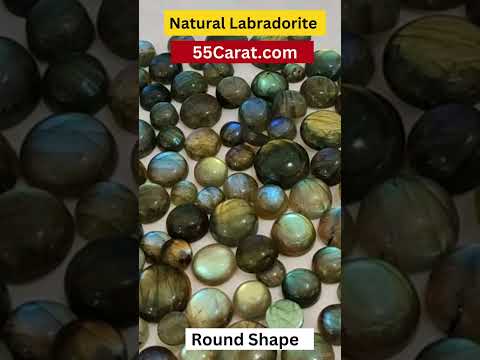 Natural Labradorite Cabochon Round Shape Fine Quality Loose Gemstone at Wholesale Rates (Rs 40/Carat)