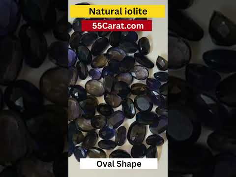 Natural Iolite Faceted Dark Oval Shape Fine Quality Loose Gemstone at Wholesale Rates (Rs 90/Carat)