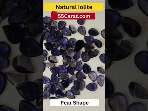 Natural Iolite Faceted Pear Shape Fine Quality Loose Gemstone at Wholesale Rates (Rs 90/Carat)