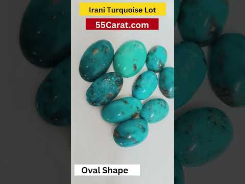 Natural Irani Turquoise Oval Shape Fine Quality Loose Gemstone at Wholesale Rates (Rs 100/Carat)