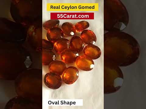 Natural Ceylon Gomed Hessonite Oval Shape Fine Quality Loose Gemstone at Wholesale Rates (Rs 150/Carat)