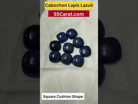 Natural Lapis Lauzli Cushion Square Shape Fine Quality Loose Gemstone at Wholesale Rates (Rs 50/Carat)