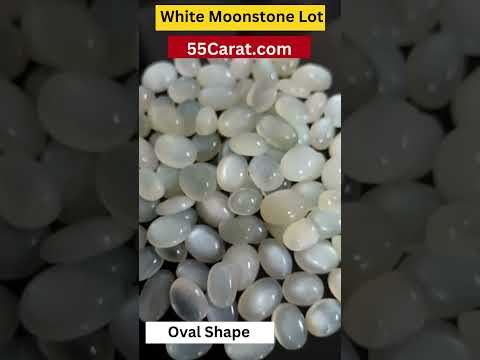 Natural White Moonstone Cabochon Oval Shape Fine Quality Loose Gemstone at Wholesale Rates (Rs 60/Carat)