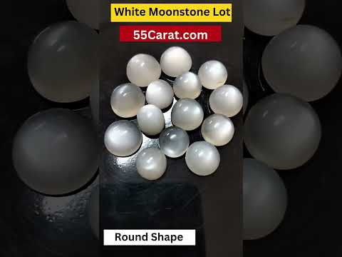 Natural White Moonstone Cabochon Round Shape Fine Quality Loose Gemstone at Wholesale Rates (Rs 60/Carat)