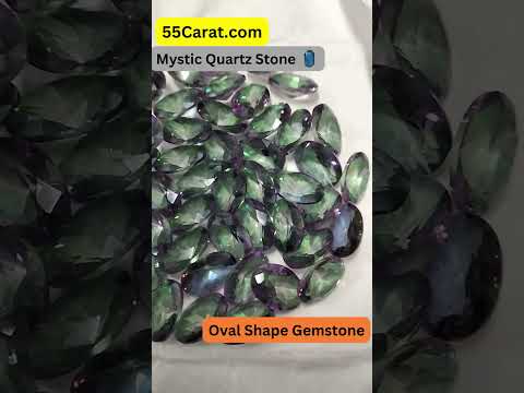 Natural Mystic Quartz Faceted Oval Shape Fine Quality Loose Gemstone at Wholesale Rates (Rs 50/Carat)