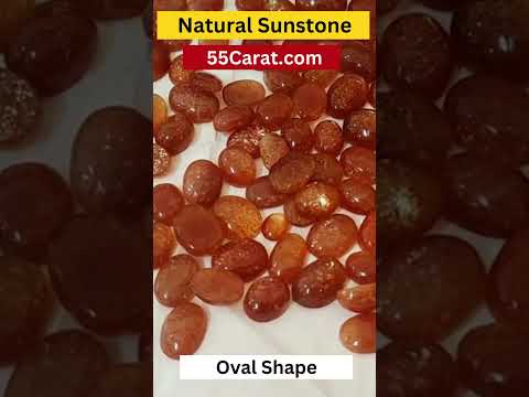 Natural Sunstone Cabochon Oval Shape Fine Quality Loose Gemstone at Wholesale Rates (Rs 40/Carat)