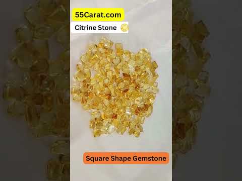 Natural Citrine Square Shape Fine Quality Loose Gemstone at Wholesale Rates (Rs 100/Carat)