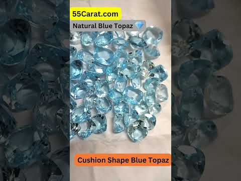 Natural Blue Topaz Faceted Checker Cushion Shape Fine Quality Loose Gemstone at Wholesale Rates (Rs 250/Carat)