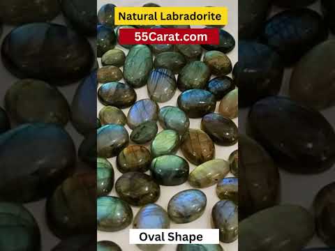 Natural Labradorite Cabochon Oval Shape Fine Quality Loose Gemstone at Wholesale Rates (Rs 40/Carat)
