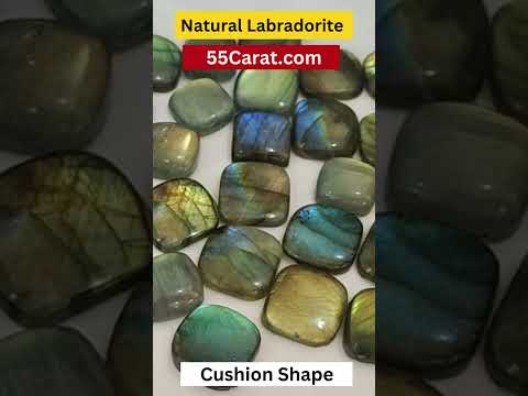 Natural Labradorite Cabochon Cushion Shape Fine Quality Loose Gemstone at Wholesale Rates (Rs 40/Carat)