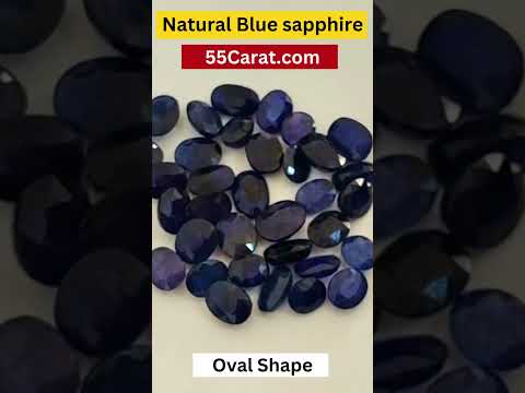 Natural Blue Sapphire Faceted Oval Shape Fine Quality Loose Gemstone at Wholesale Rates (Rs 300/Carat)