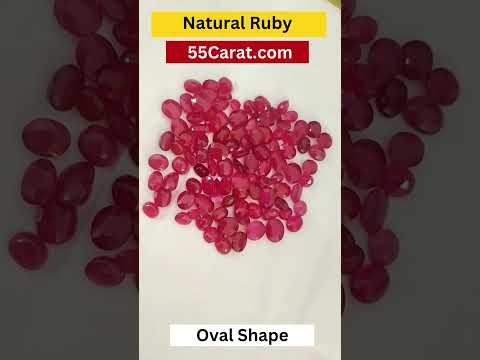 Natural Ruby Oval Shape Fine Quality Loose Gemstone at Wholesale Rates (Rs 300/Carat)