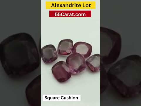 Lab Created Alexandrite Square Cushion Shape Fine Quality Loose Gemstone at Wholesale Rates (Rs 60/Carat)