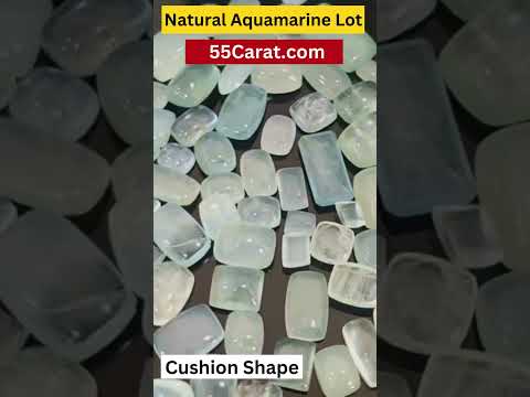 Natural Aquamarine Cabochon Cushion Shape Fine Quality Loose Gemstone at Wholesale Rates (Rs 90/Carat)