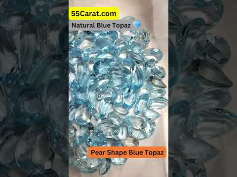 Natural Blue Topaz Pear Shape Fine Quality Loose Gemstone at Wholesale Rates (Rs 250/Carat)