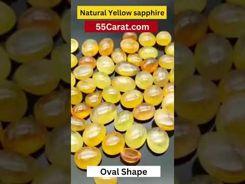 Natural Yellow Sapphire Oval Shape Fine Quality Loose Gemstone at Wholesale Rates (Rs 300/Carat)