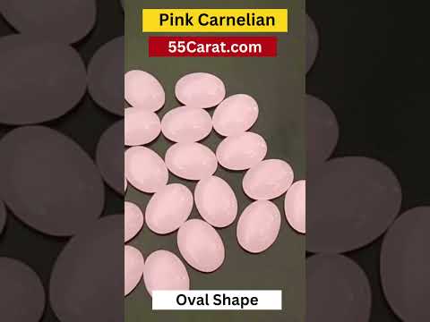 Natural Pink Carnelian Cabochon Oval Shape Fine Quality Loose Gemstone at Wholesale Rates (Rs 40/Carat)