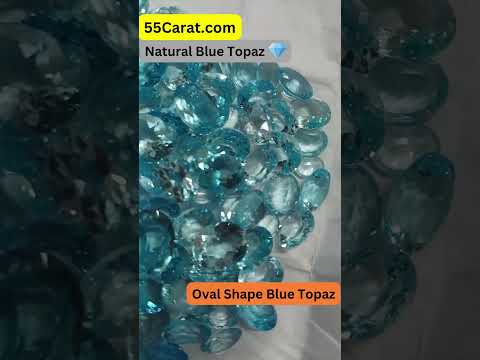 Natural Blue Topaz Oval Shape Fine Quality Loose Gemstone at Wholesale Rates (Rs 250/Carat)