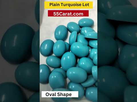 Natural Plain Turquoise Oval Shape Fine Quality Loose Gemstone at Wholesale Rates (Rs 40/Carat)