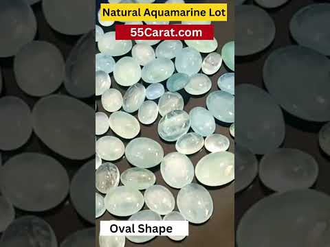 Natural Aquamarine Cabochon Oval Shape Fine Quality Loose Gemstone at Wholesale Rates (Rs 90/Carat)