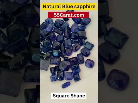 Natural Blue Sapphire Faceted Square Shape Fine Quality Loose Gemstone at Wholesale Rates (Rs 300/Carat)