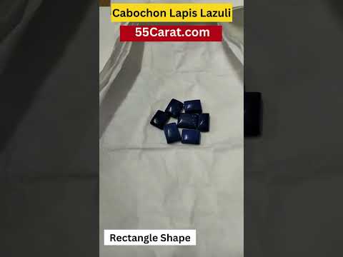 Natural Lapis Lauzli Rectangle Shape Fine Quality Loose Gemstone at Wholesale Rates (Rs 50/Carat)