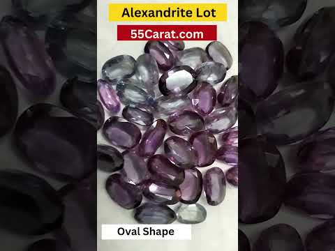 Lab Created Alexandrite Oval Shape Fine Quality Loose Gemstone at Wholesale Rates (Rs 60/Carat)