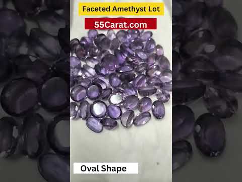 Natural Amethyst Oval Shape Fine Quality Loose Gemstone at Wholesale Rates (Rs 90/Carat)