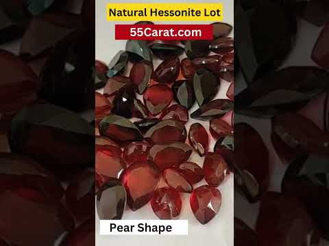 Natural Africa Gomed Hessonite Pear Shape Fine Quality Loose Gemstone at Wholesale Rates (Rs 50/Carat)