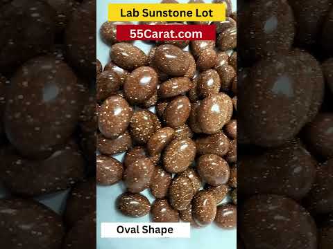 Lab Sunstone Cabochon Oval Shape Fine Quality Loose Gemstone at Wholesale Rates (Rs 30/Carat)