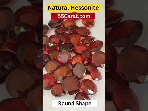 Natural Africa Gomed Hessonite Round Shape Fine Quality Loose Gemstone at Wholesale Rates (Rs 50/Carat)