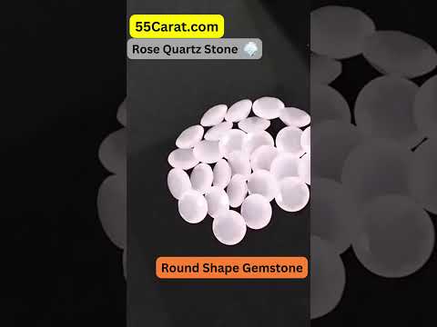 Natural Rose Quartz Faceted Round Shape Fine Quality Loose Gemstone at Wholesale Rates (Rs 50/Carat)